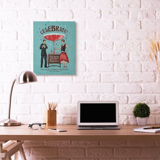Stupell Industries Celebrate Canvas Wall Art